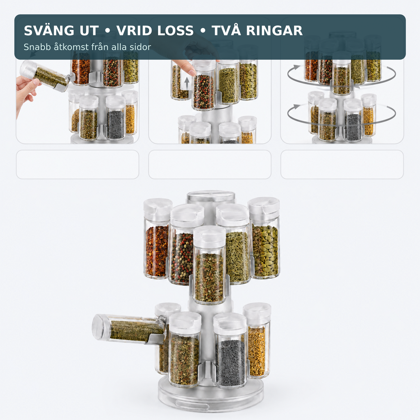OrbitClip roterande kryddtorn